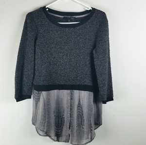 Elie Tahari‎ Womens Long Sleeve Top Sweater